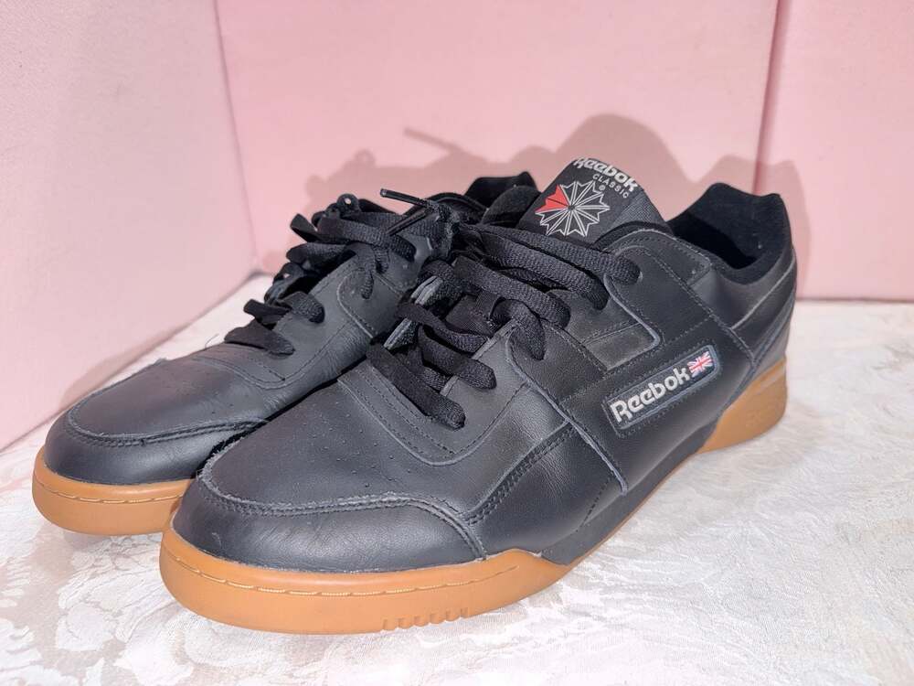 Reebok Workout Plus Black Gum Sneakers CN2127 Size 13